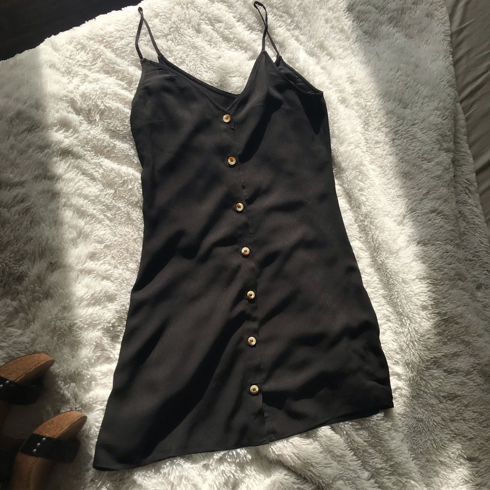 Black Button Down Dress